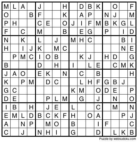 16x16 sudoku with diagonal